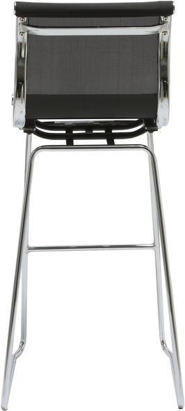 black tall bar stools Bromi Barstool Bar Chairs and Stools Black/Chrome Modern, Contemporary