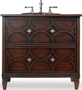 modern small bathroom vanity Cole and Co Medium Espresso on Cherry Traditional or Transitional  