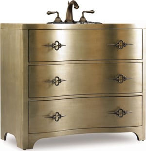 small corner sink unit Cole and Co Antique silver and gold leaf Traditional, Transitional or Contemporary