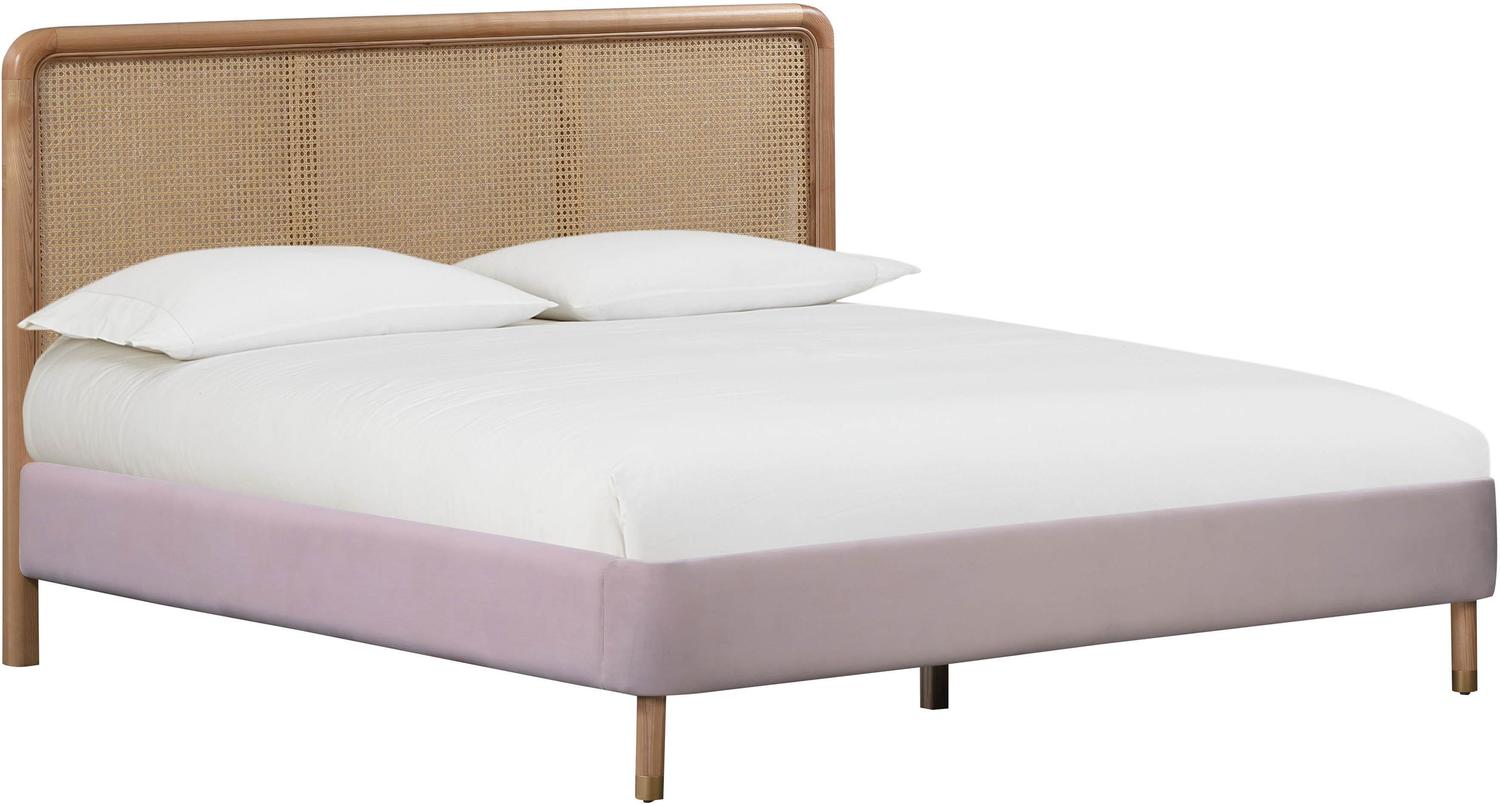 white velvet bed frame queen Contemporary Design Furniture Beds Blush