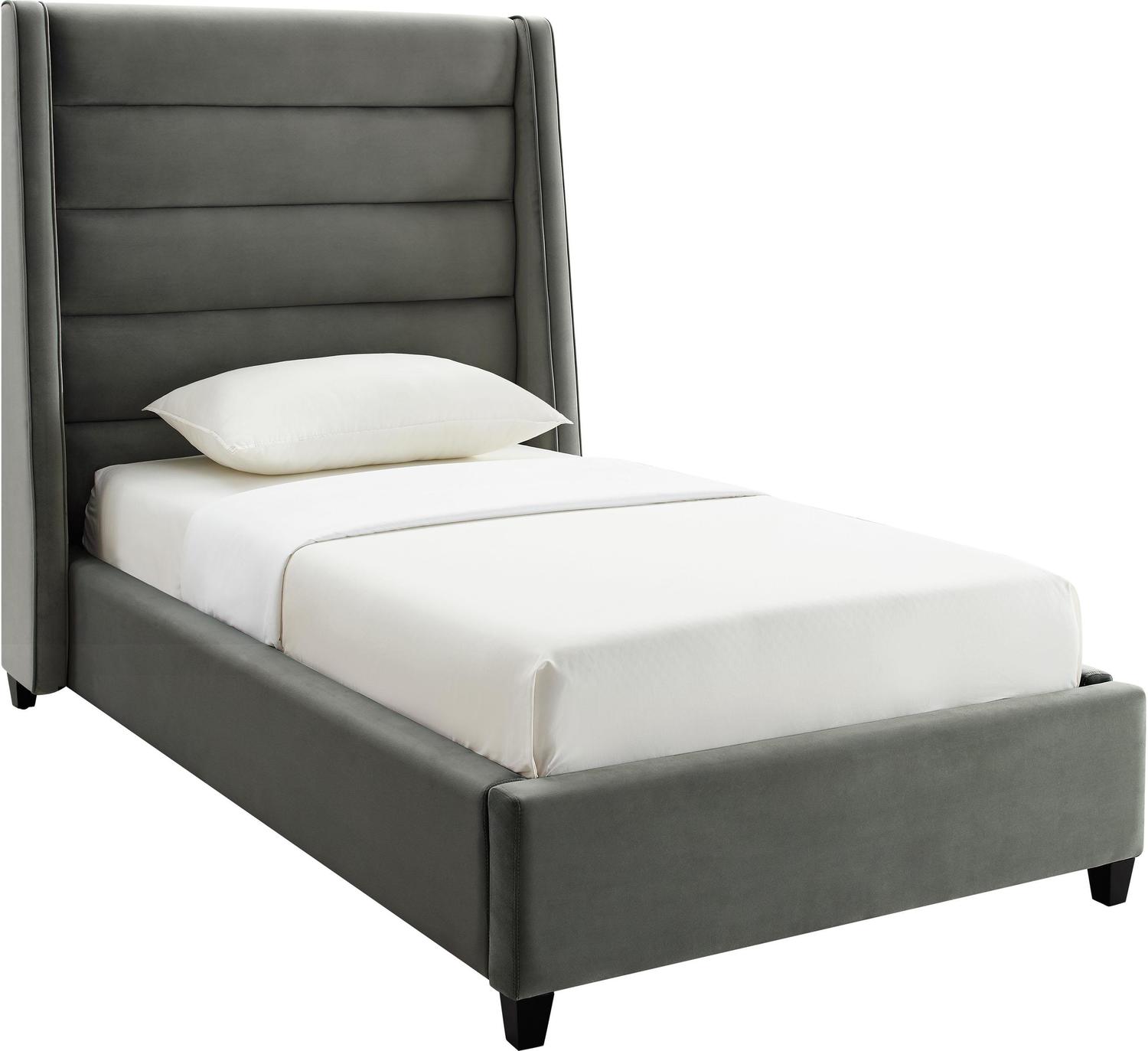upholstered king bed with storage Contemporary Design Furniture Beds Grey