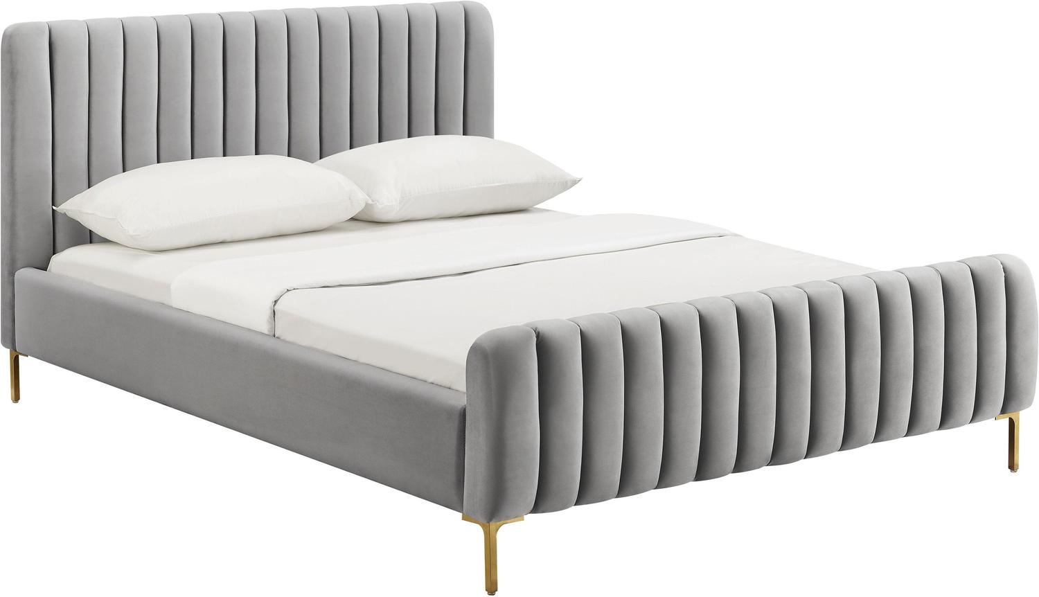 k8ng size bed Contemporary Design Furniture Beds Beds Grey