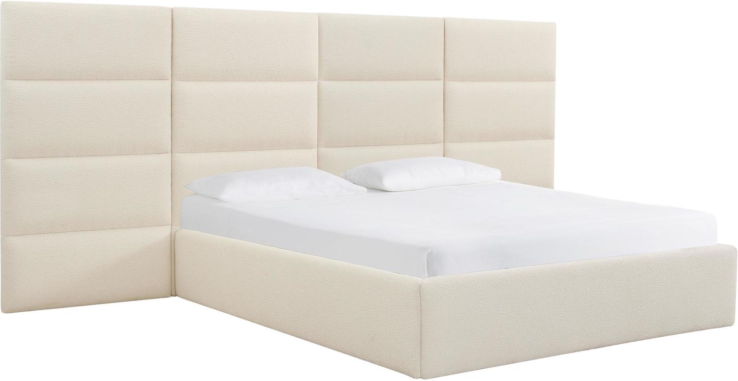 king platform bed without headboard Contemporary Design Furniture Beds Cream