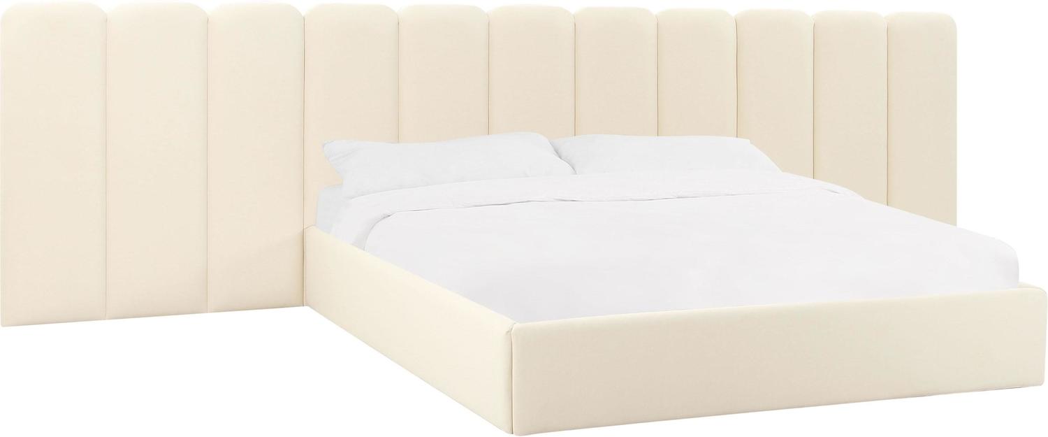 king size platform bed Contemporary Design Furniture Beds Cream