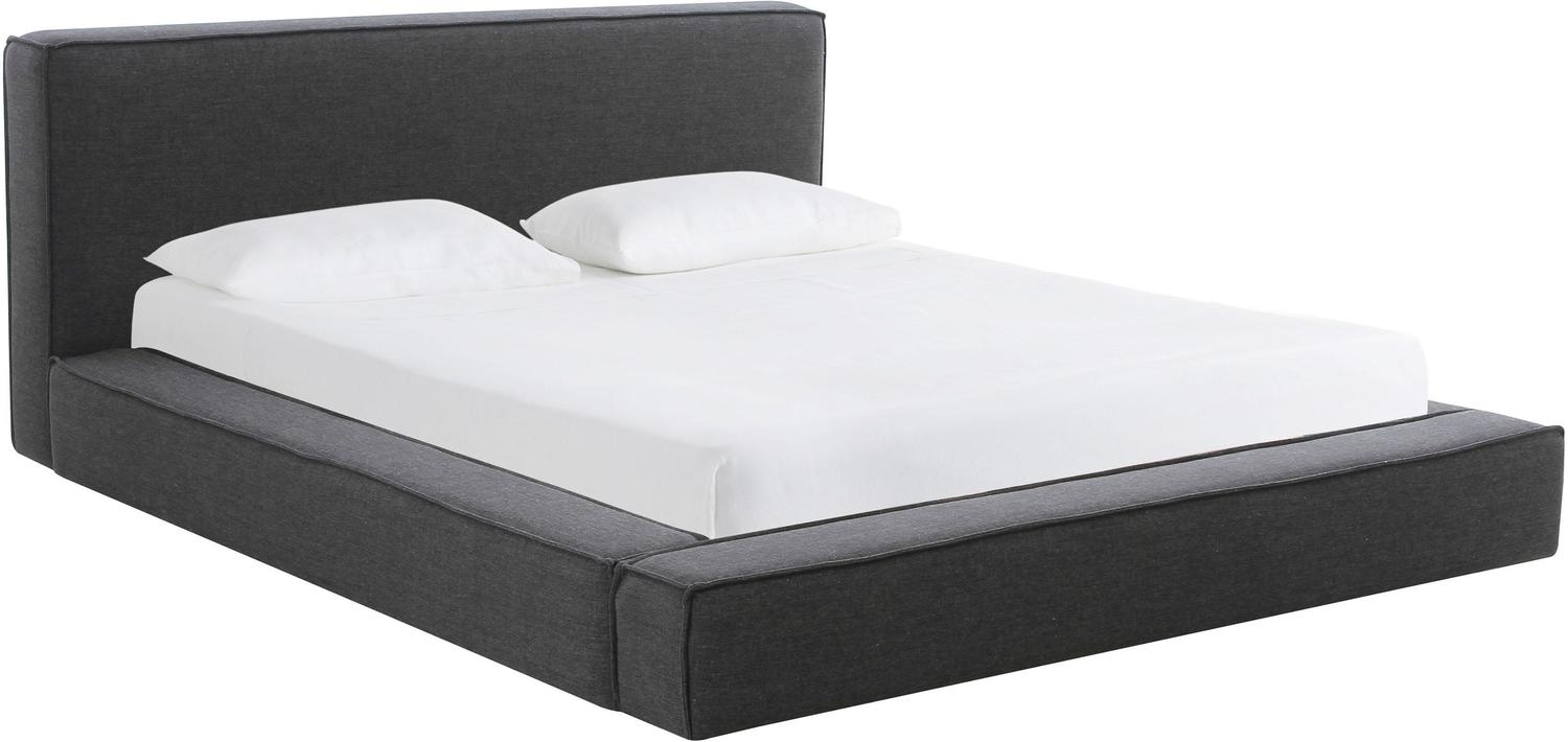 tufted grey bed Contemporary Design Furniture Black