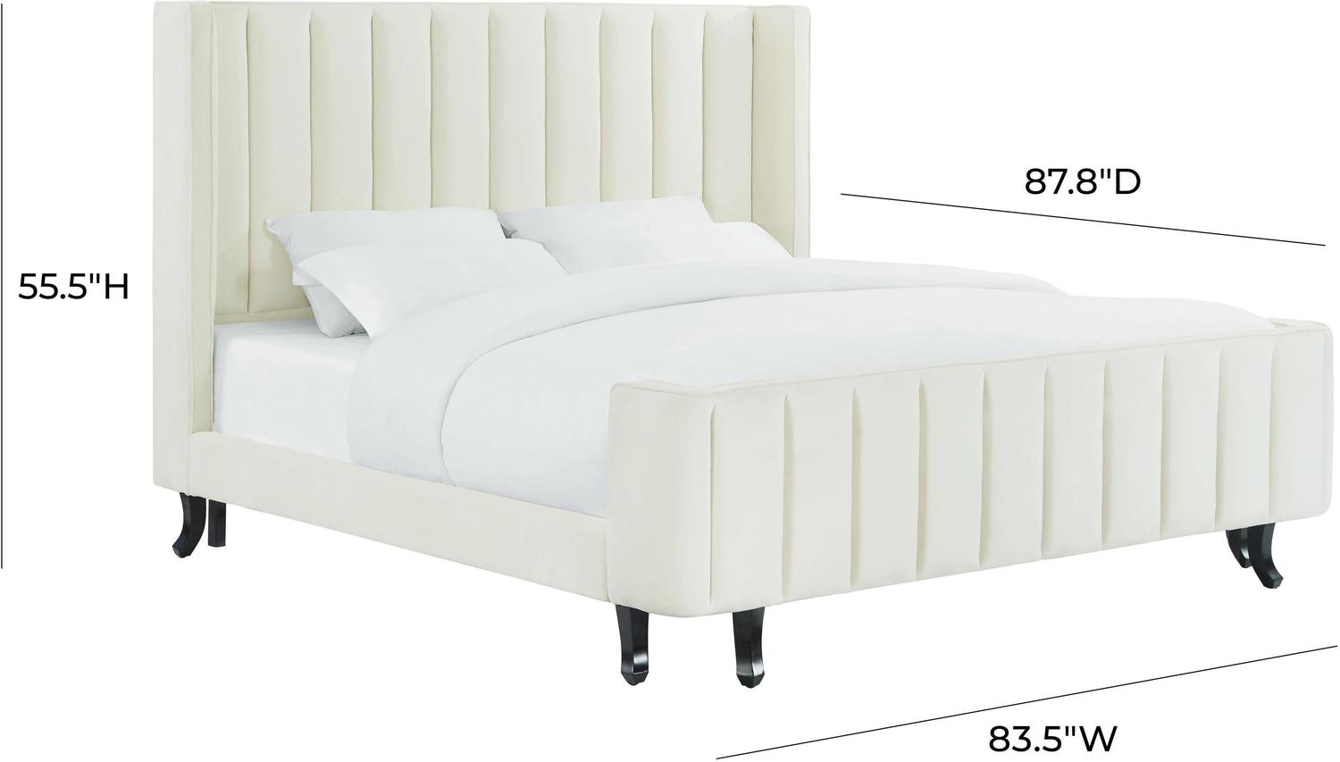 new queen bed frame Contemporary Design Furniture Beds Cream