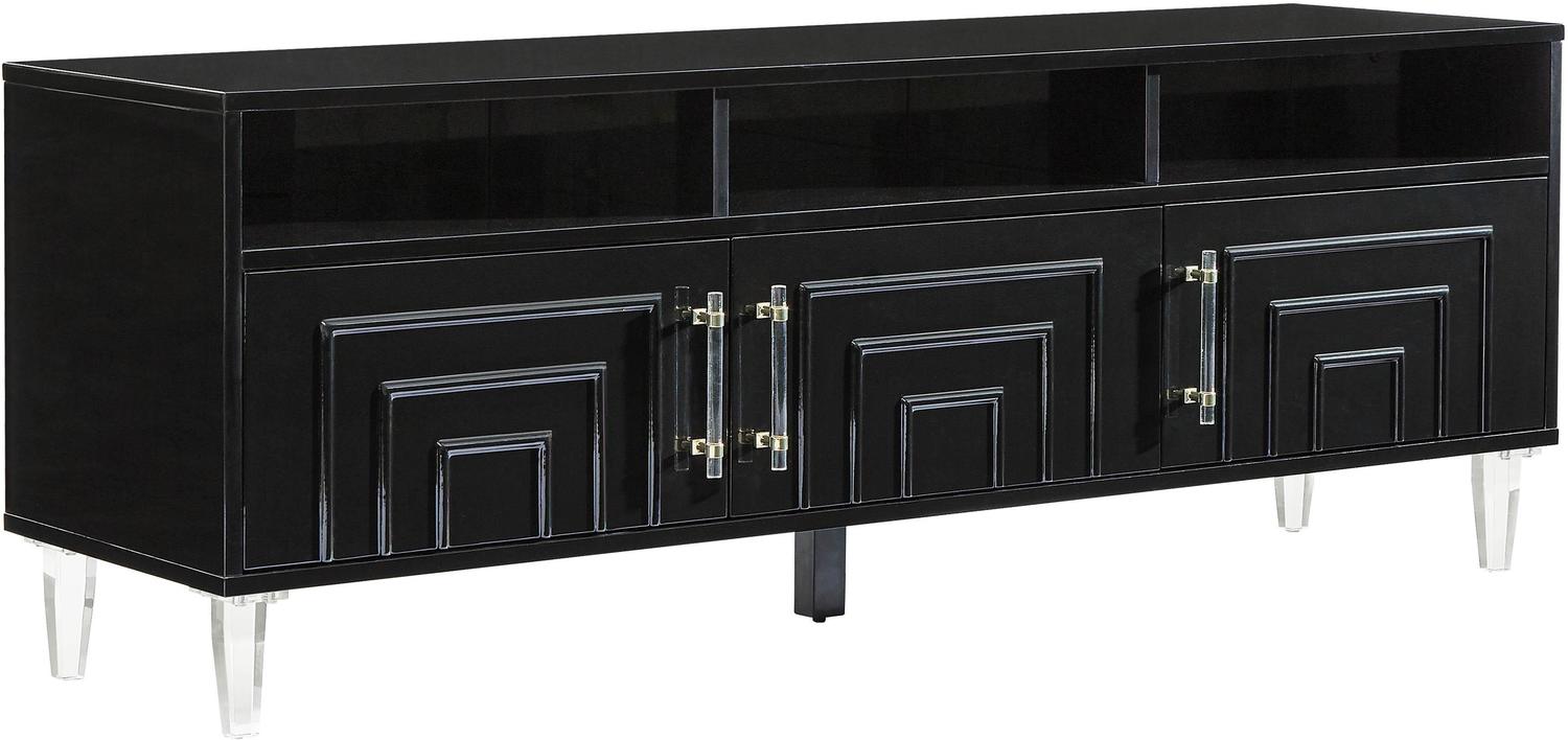 white corner tv unit Contemporary Design Furniture Console Tables Black