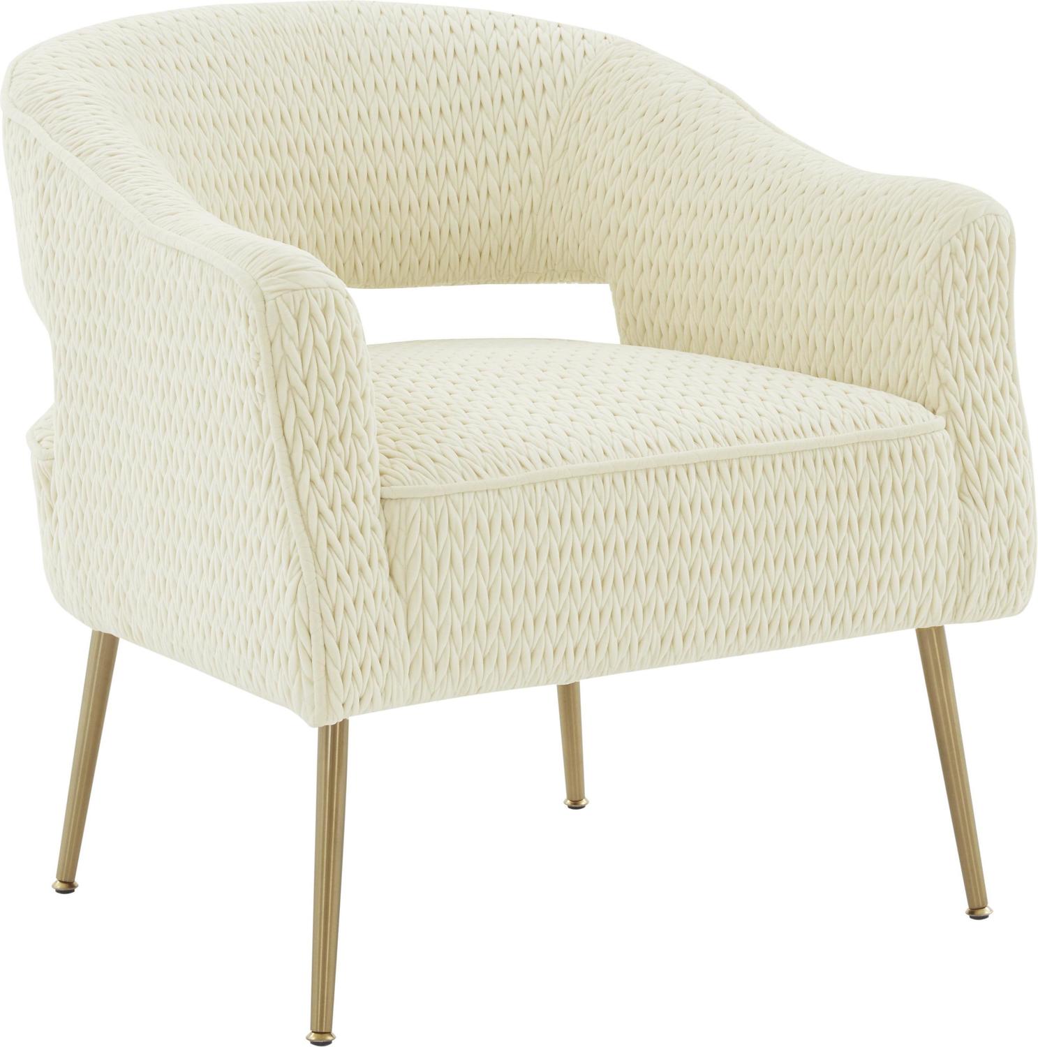 velvet navy blue accent chair Contemporary Design Furniture Accent Chairs Cream