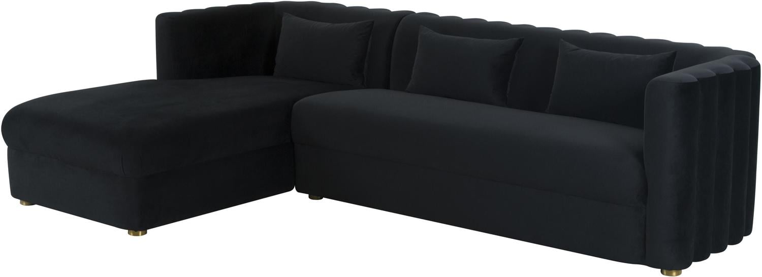 green couch velvet Contemporary Design Furniture Sectionals Black
