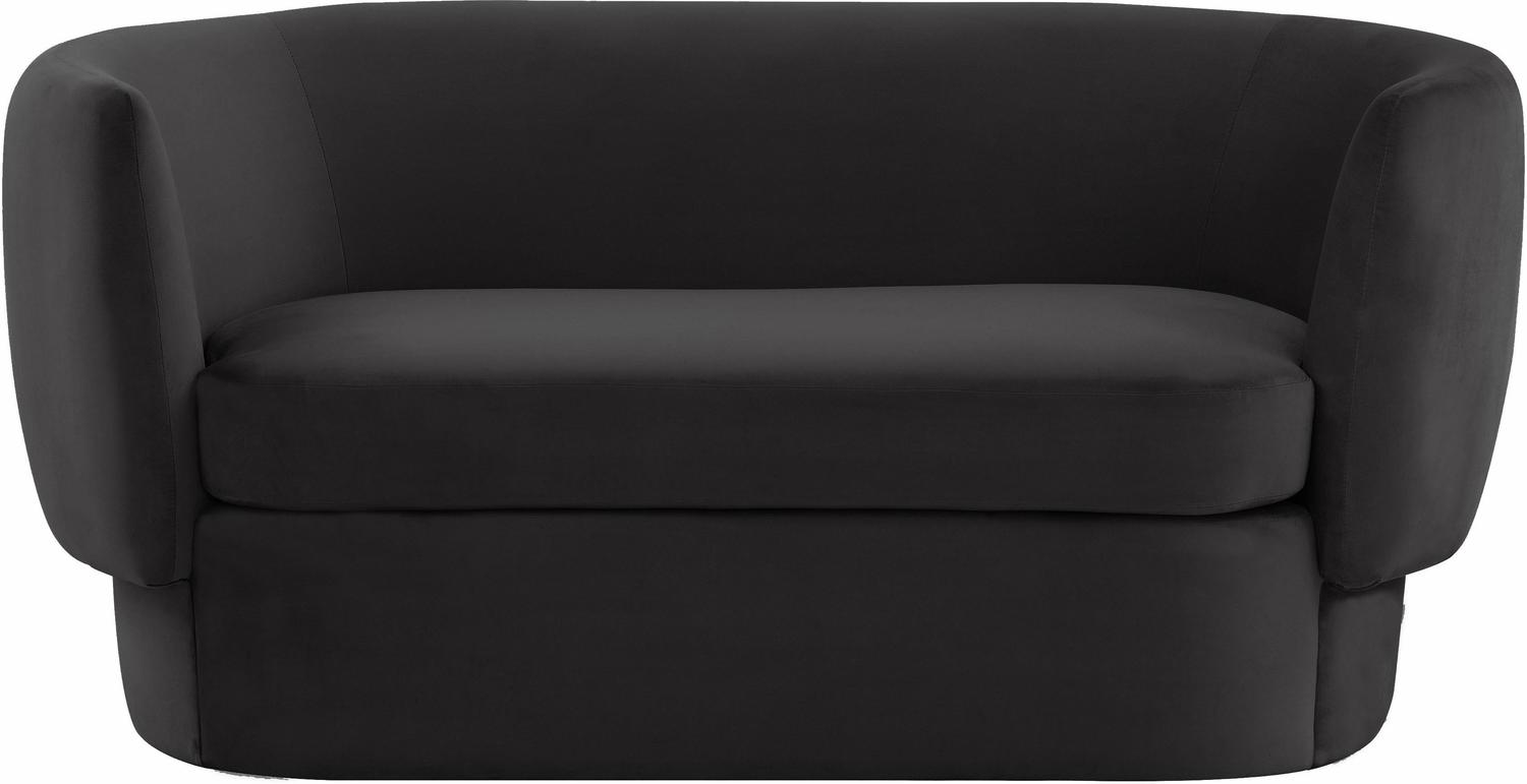 small couch with ottoman Contemporary Design Furniture Loveseats Black