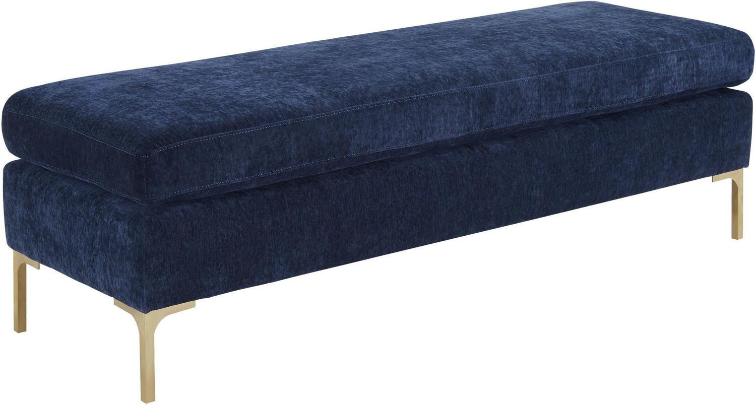 fabric bench Contemporary Design Furniture Benches Navy