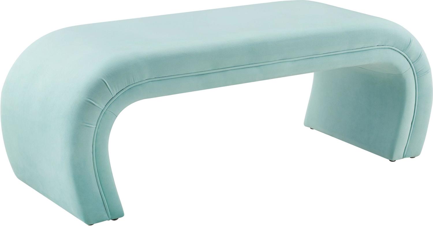 white small accent chairs Contemporary Design Furniture Benches Ottomans and Benches Bright Blue