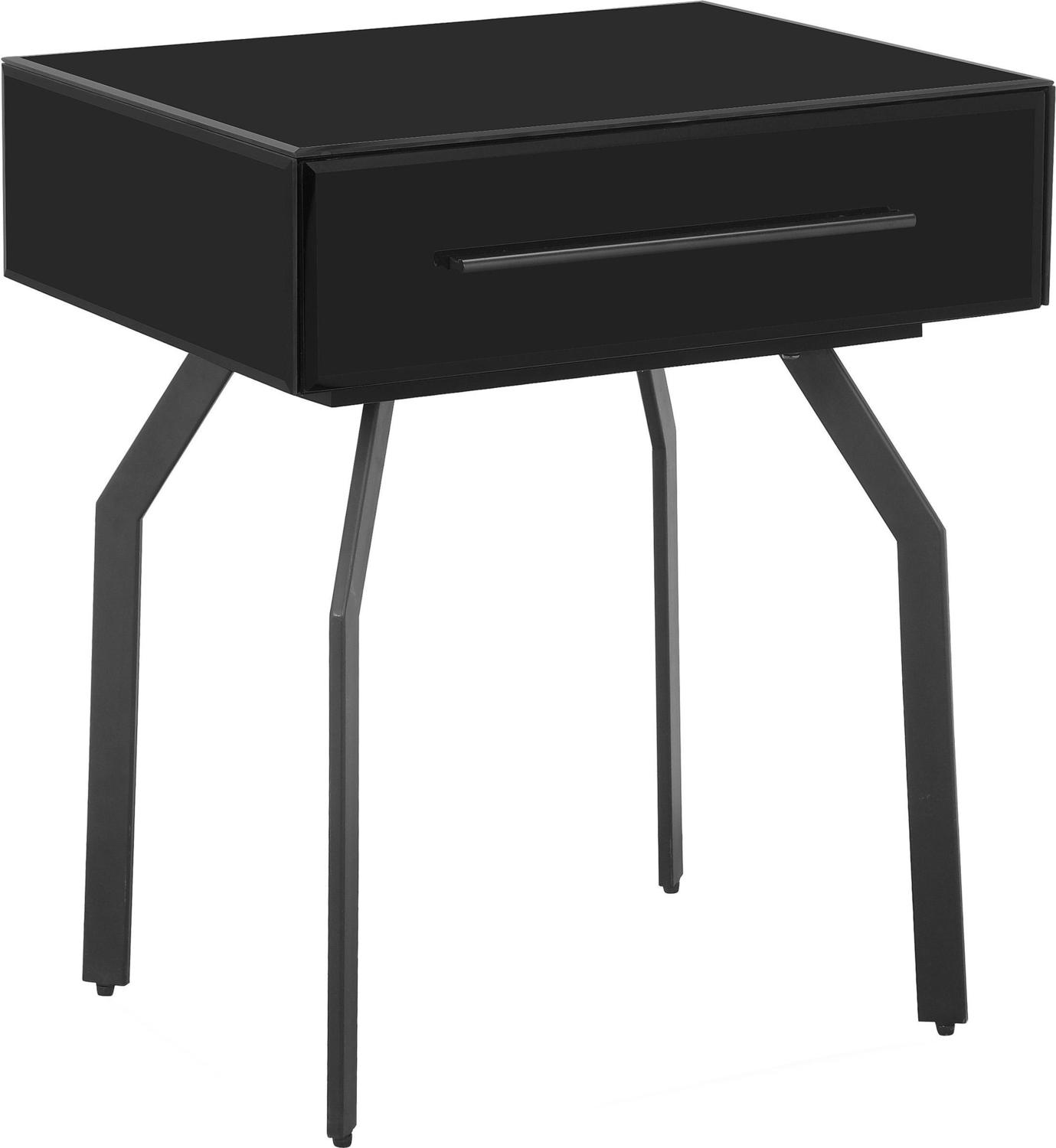 narrow nightstand Contemporary Design Furniture Side Tables Black