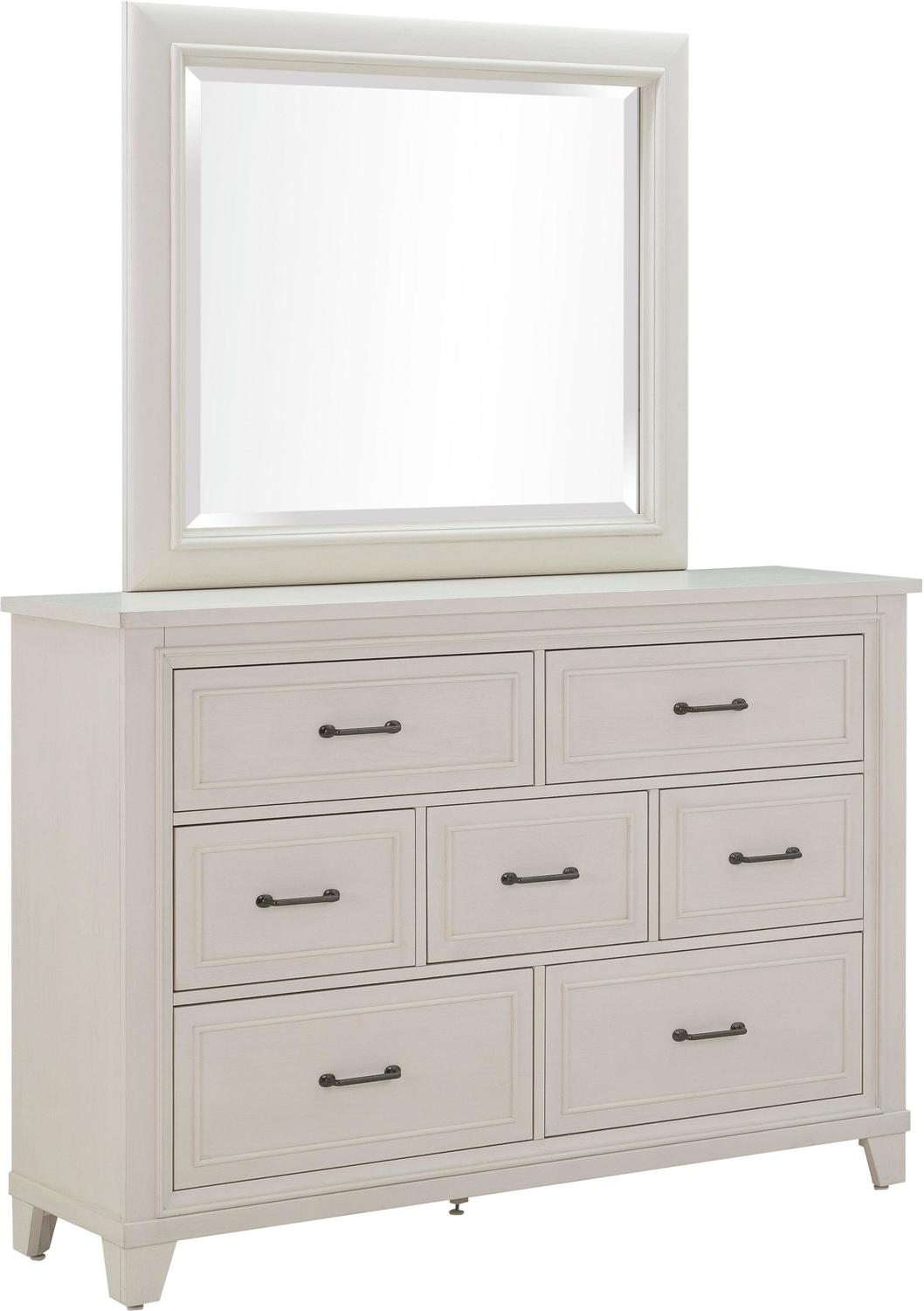 mirror top dresser Contemporary Design Furniture Dressers White