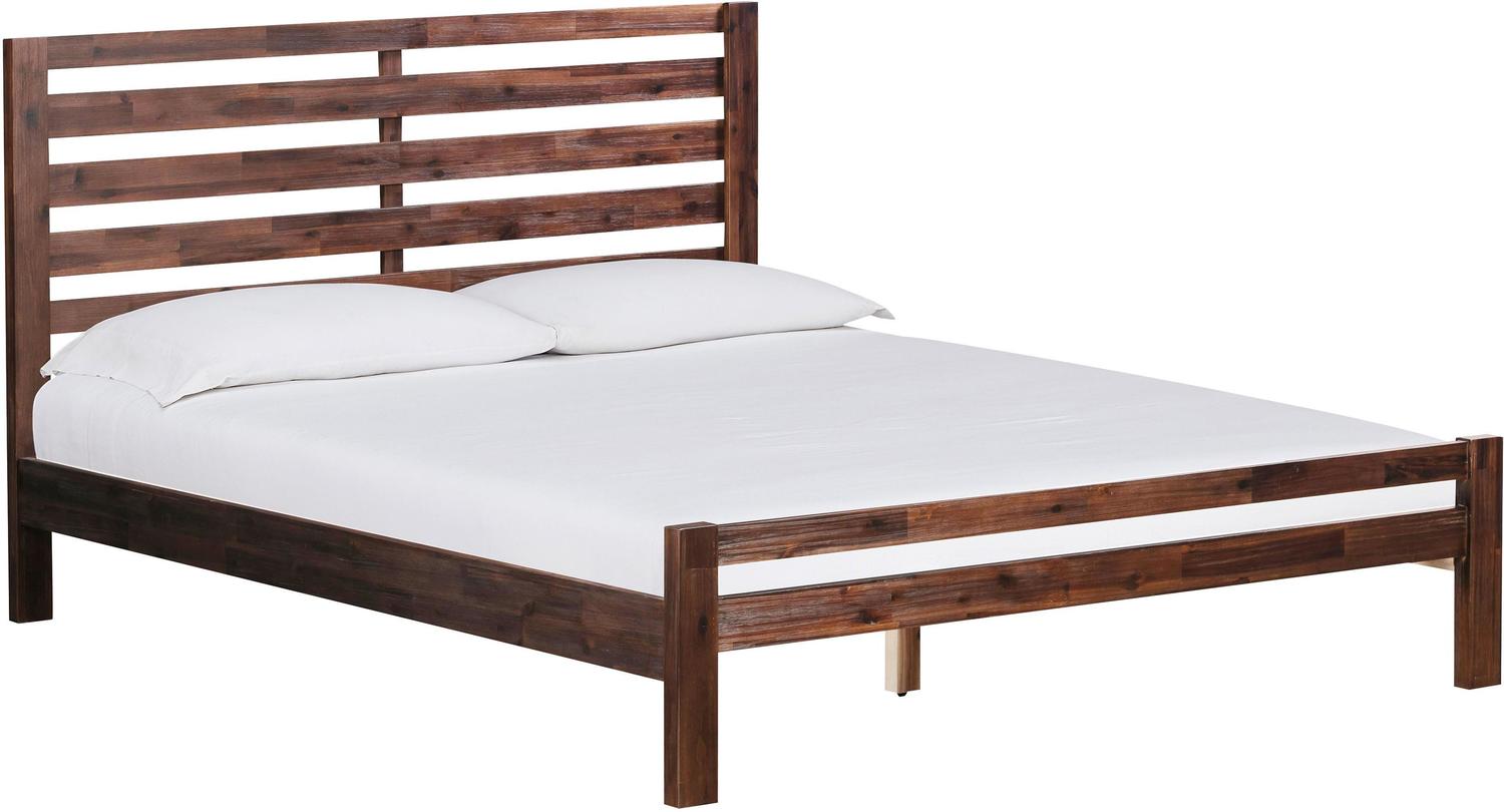 king platform bed frame with drawers Contemporary Design Furniture Beds Walnut