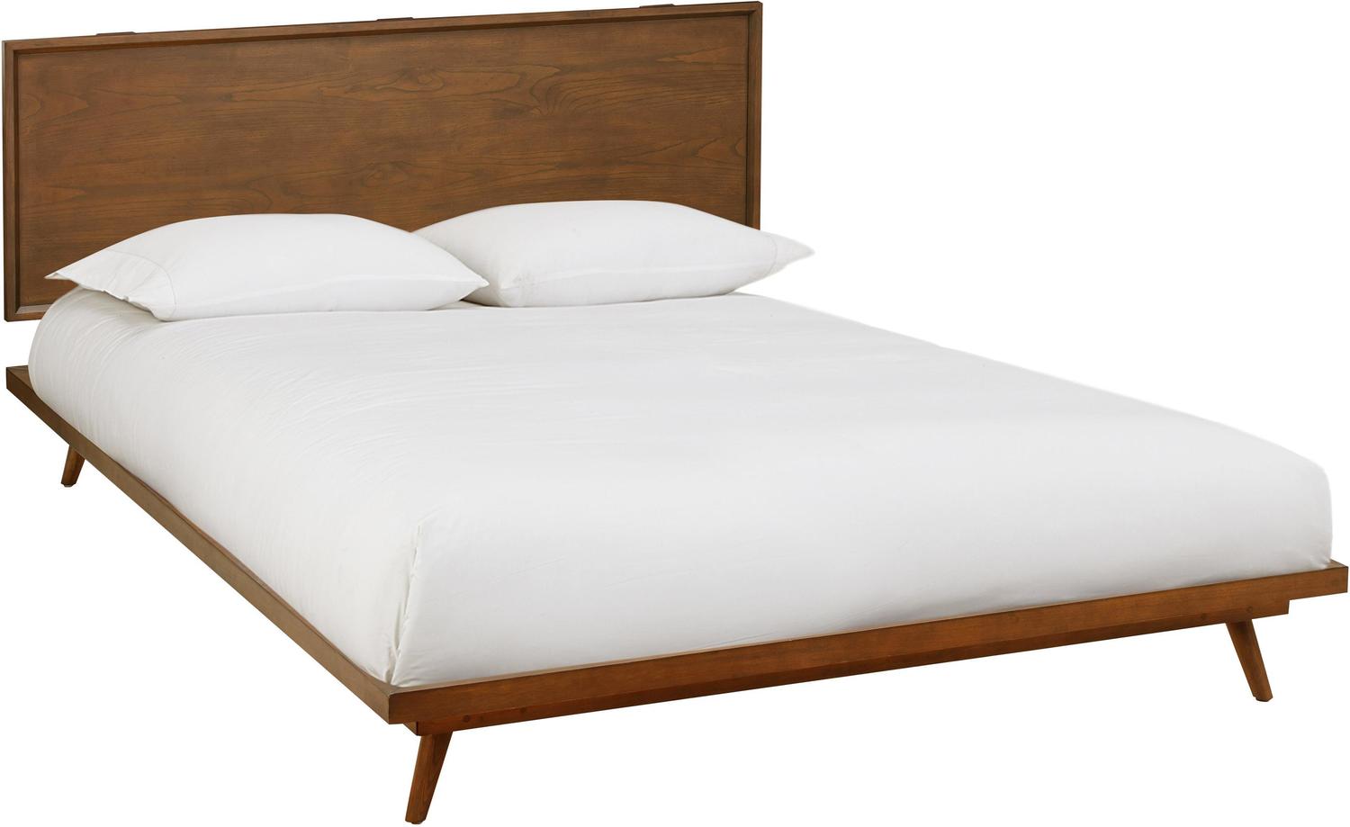 queen bed frame with headboard upholstered Contemporary Design Furniture Beds Walnut