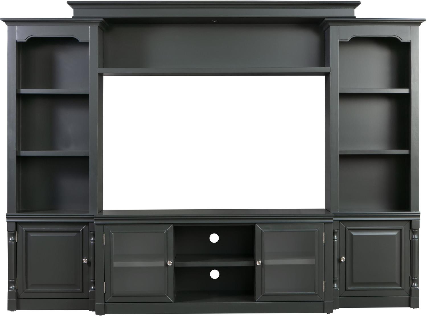 built in tv stands Contemporary Design Furniture Entertainment Centers Charcoal