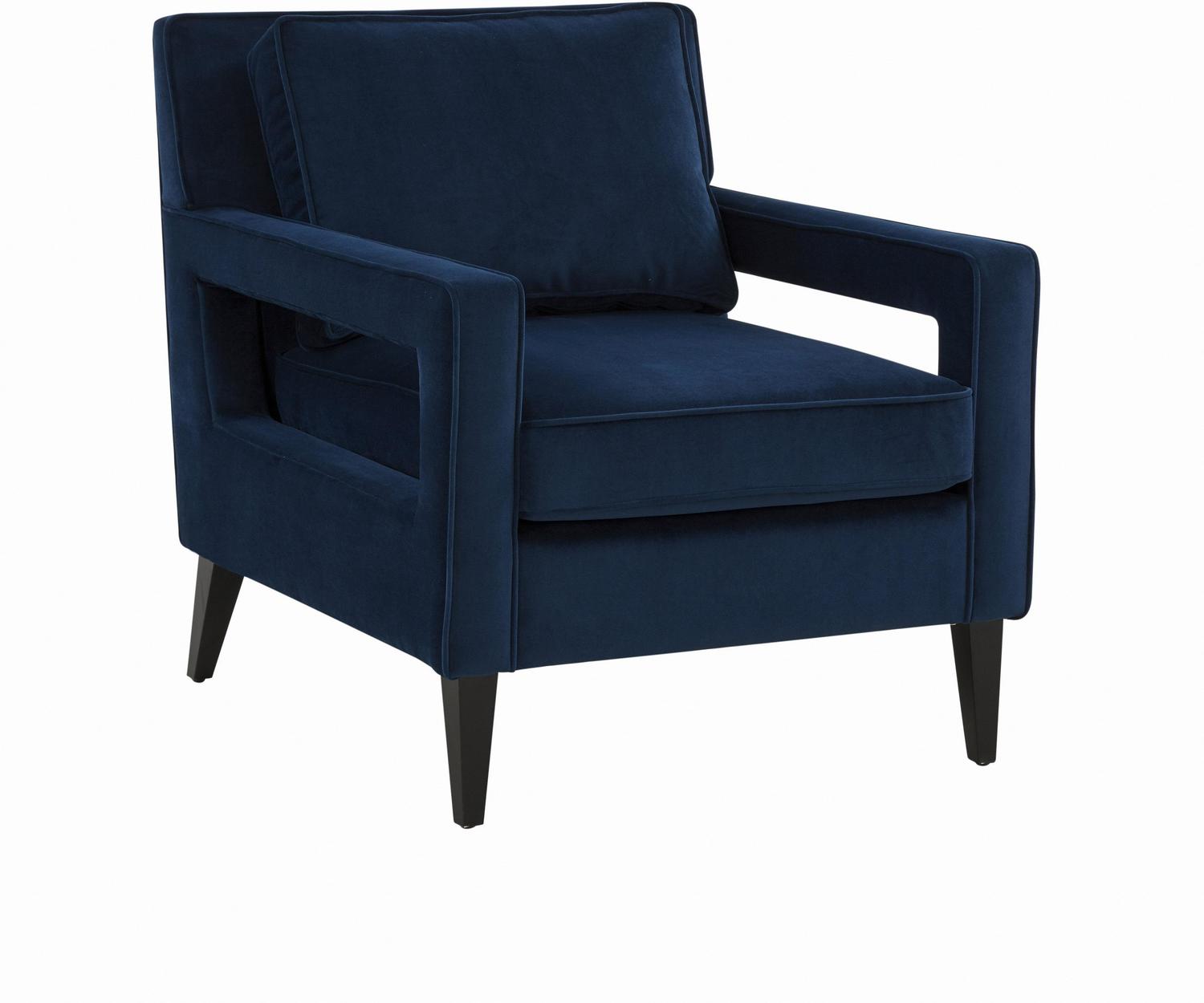 modern leather armchair Contemporary Design Furniture Accent Chairs Blue