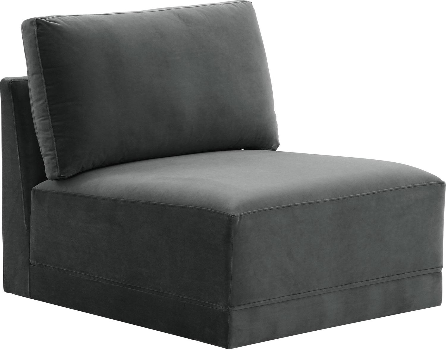 cream velvet armchair Contemporary Design Furniture Sectionals Charcoal
