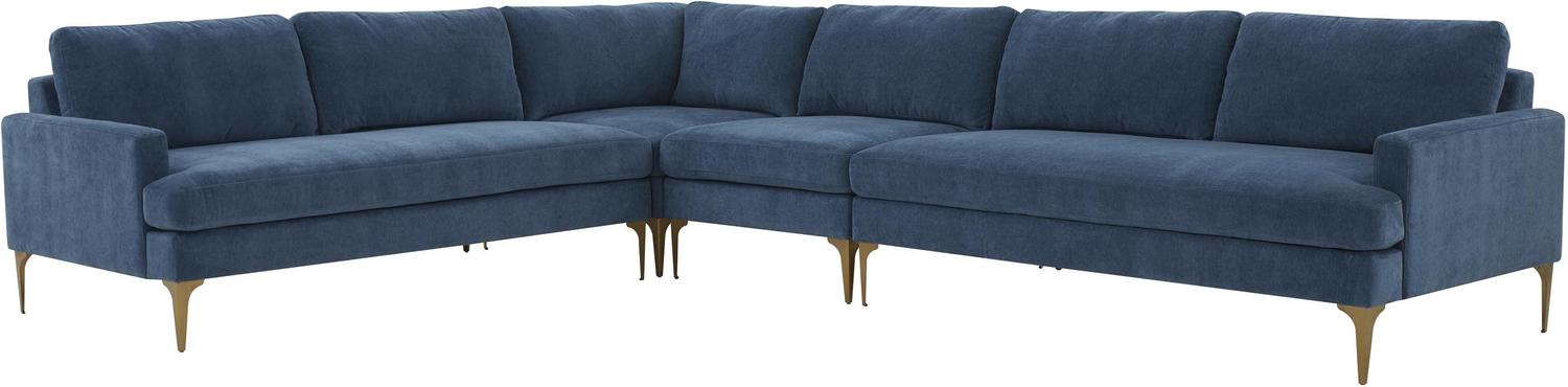 velvet leather sofa Contemporary Design Furniture Sectionals Blue
