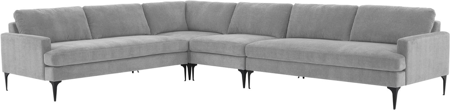 grey velvet couch Contemporary Design Furniture Sectionals Grey