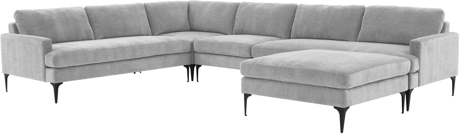 black sectional Contemporary Design Furniture Sectionals Grey