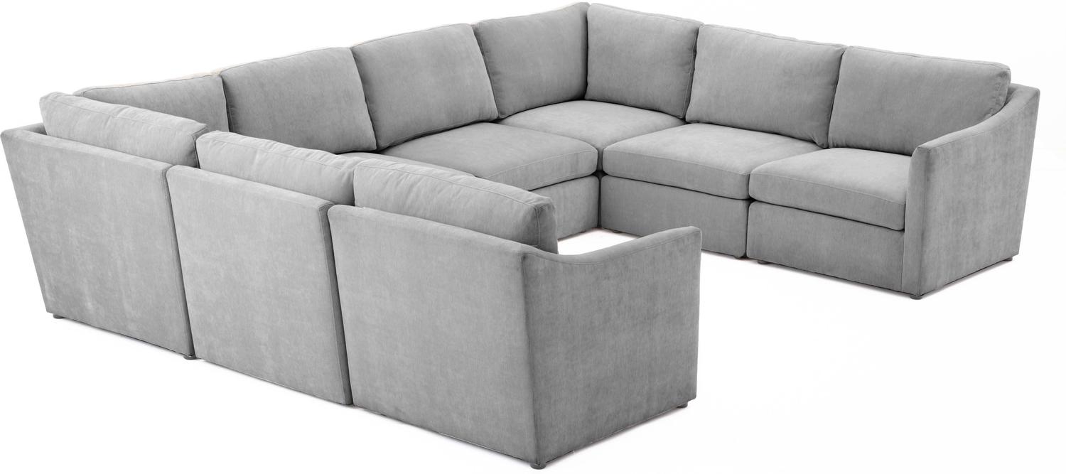 chaise on sectional Contemporary Design Furniture Sectionals Grey