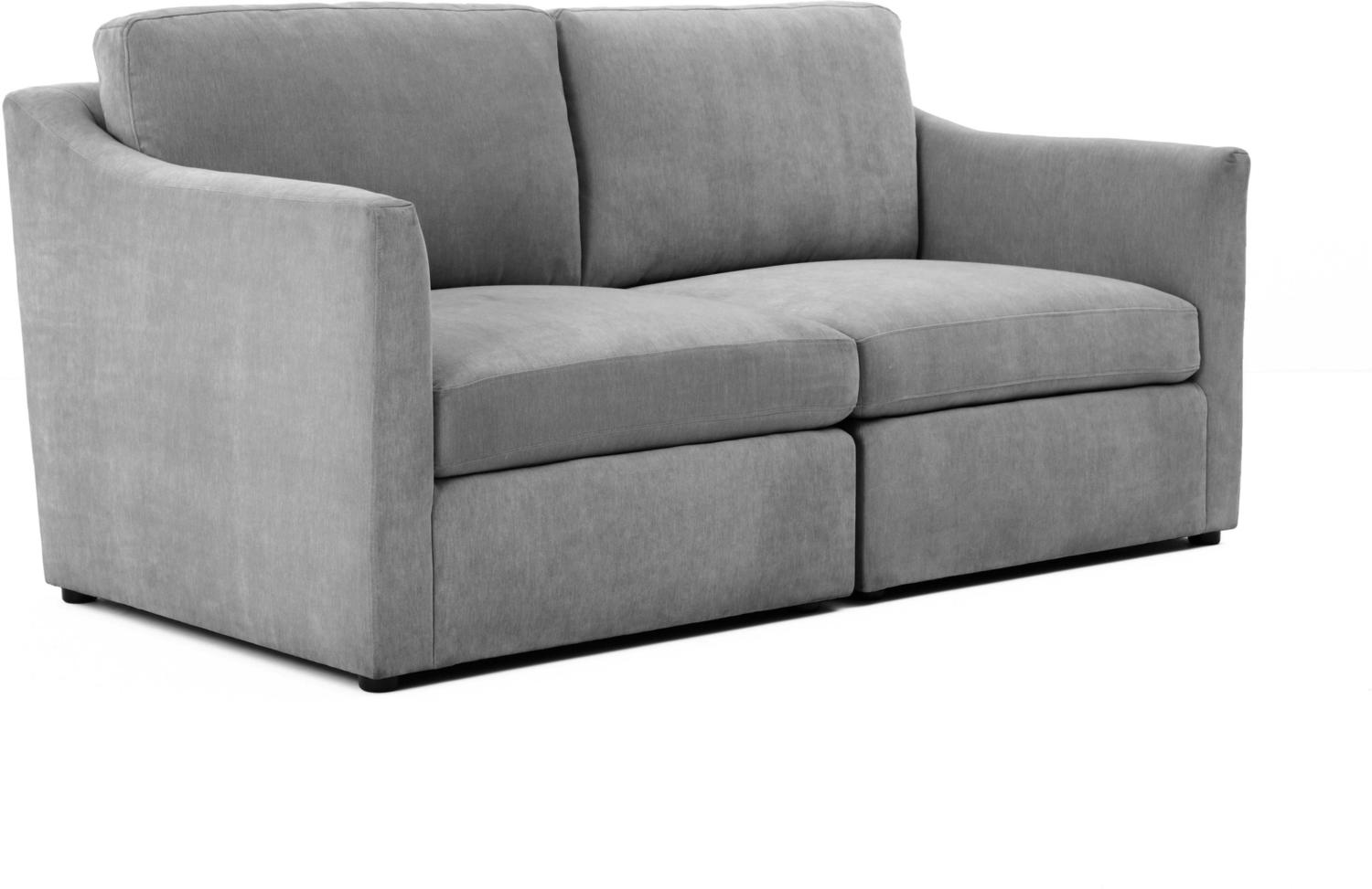 blush sectional Contemporary Design Furniture Loveseats Grey