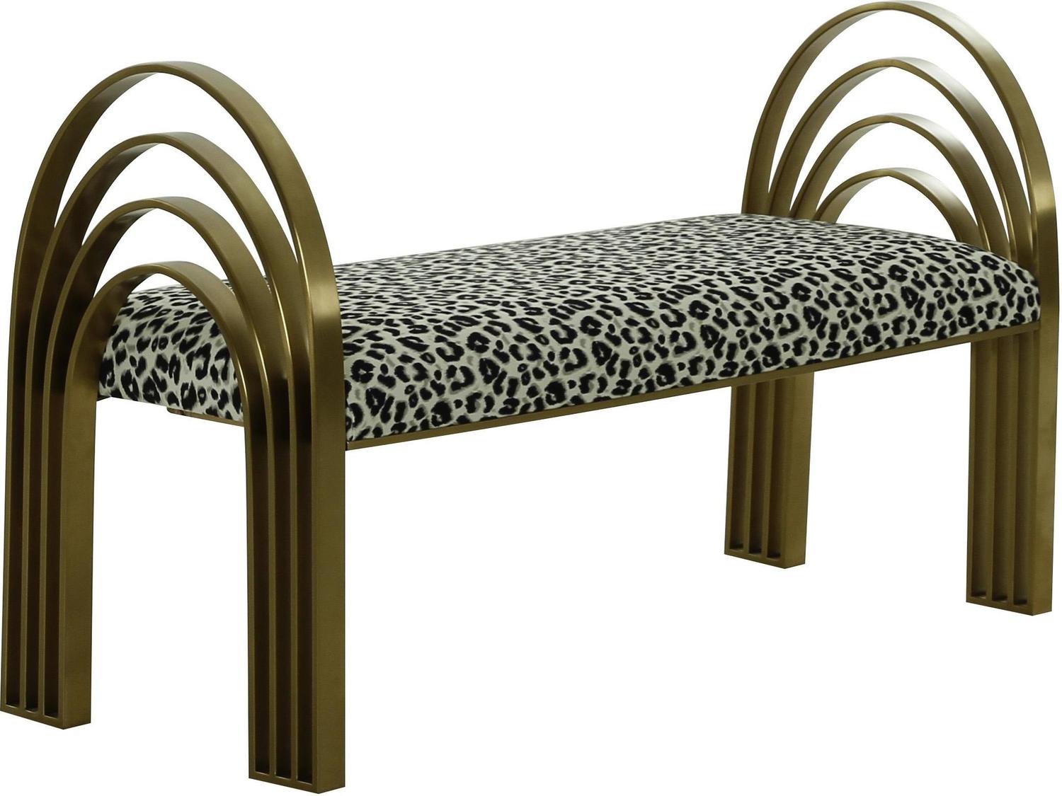 red velvet bench Contemporary Design Furniture Benches Leopard