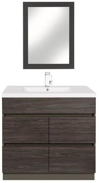 30 inch bathroom vanity with drawers Cutler Kitchen and Bath Dark, White Sink
