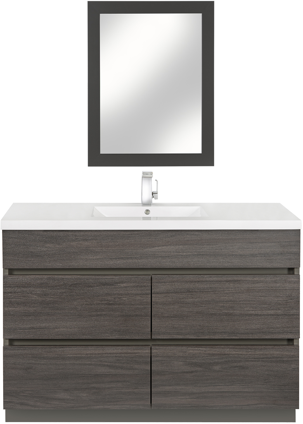 30 vanity with top Cutler Kitchen and Bath Bathroom Vanities Dark, White Sink