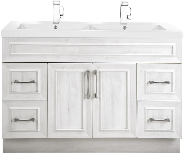 vanity design ideas Cutler Kitchen and Bath White, Gray, White Sink