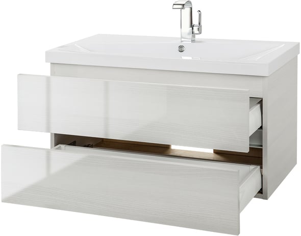 best wood for bathroom cabinets Cutler Kitchen and Bath White