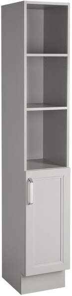 matching vanity and linen cabinet Cutler Kitchen and Bath Grey,