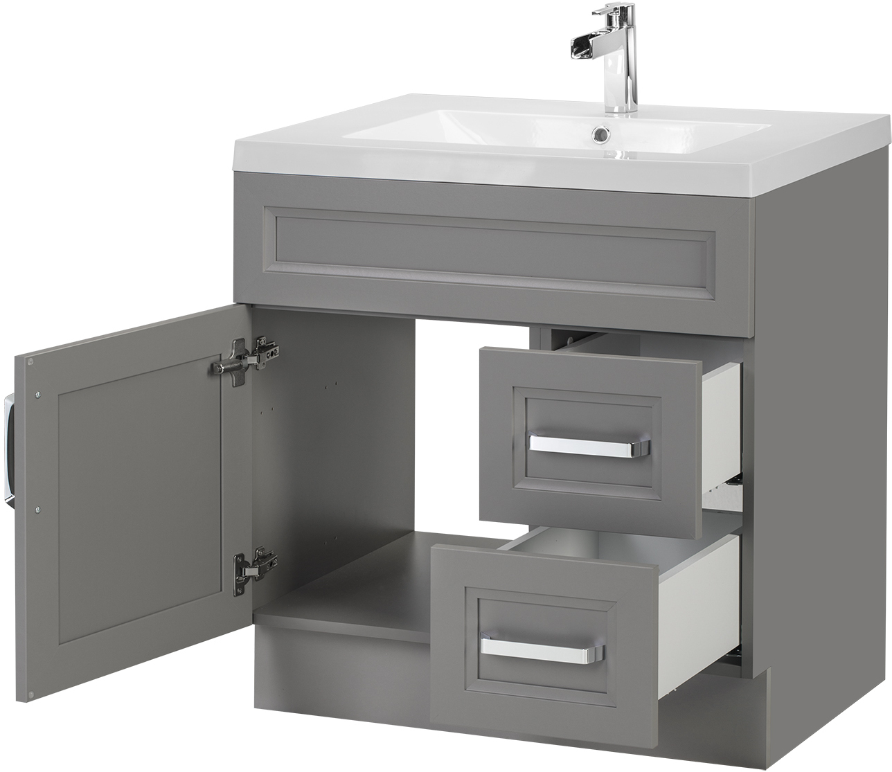 30 inch bathroom vanity cabinet Cutler Kitchen and Bath Grey,