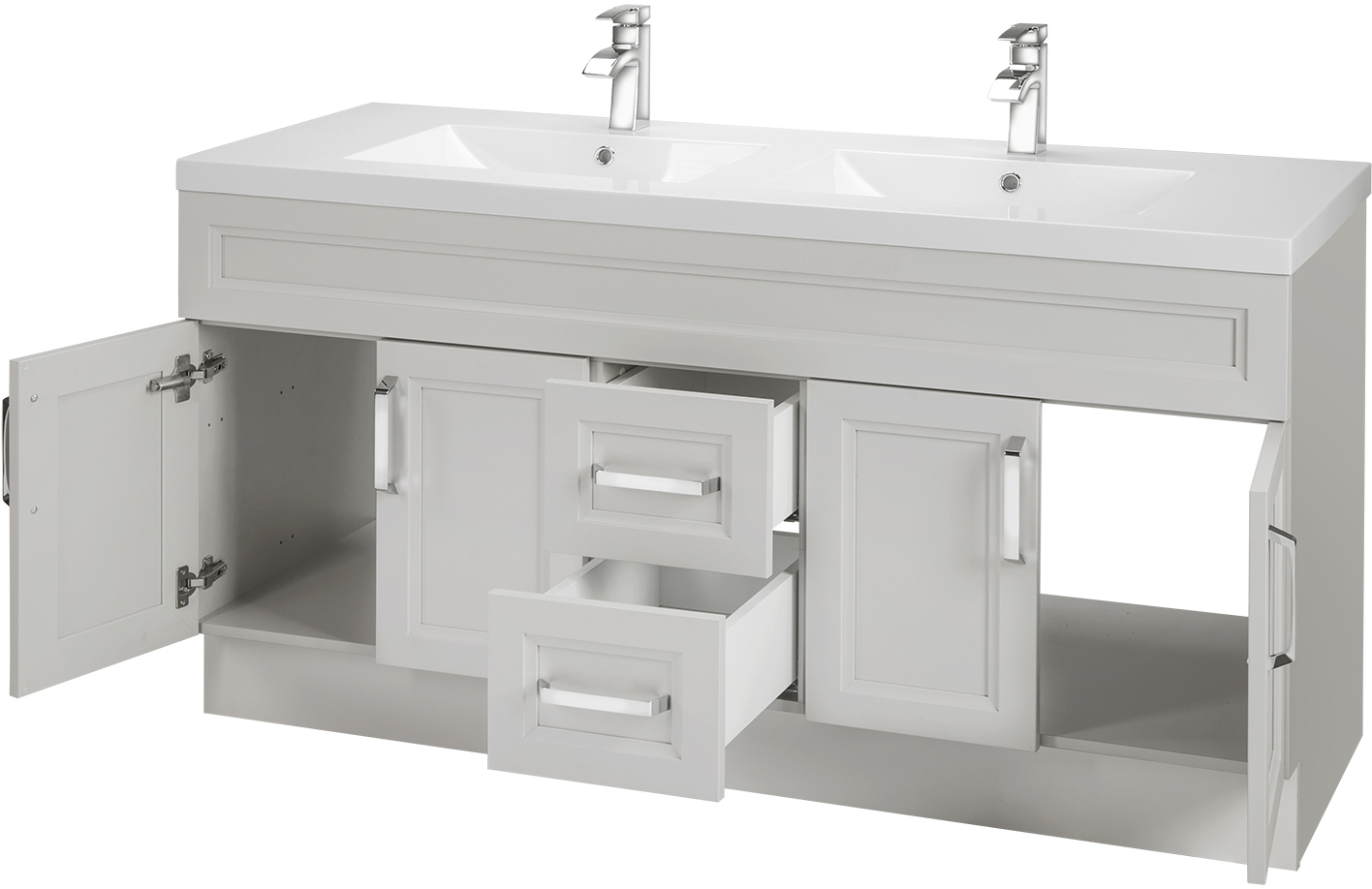 modern wood vanity bathroom Cutler Kitchen and Bath Grey,