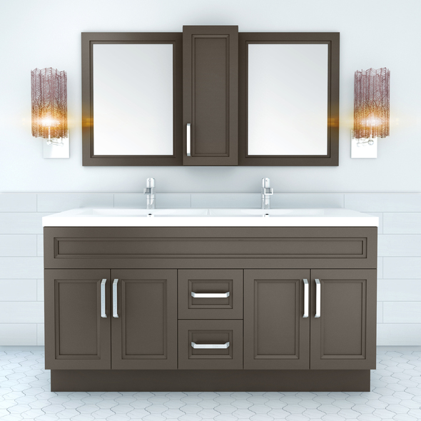used bathroom sinks and vanities Cutler Kitchen and Bath Grey,