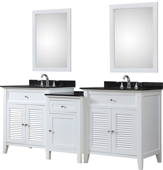 vanity counter design Direct Vanity White Traditional