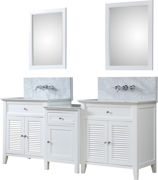single sink vanity 30 inches Direct Vanity White Traditional
