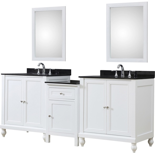 bathroom sink cabinet 30 inch Direct Vanity White Transitional