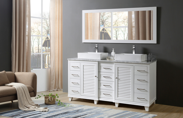 small counter top sink Direct Vanity Bathroom Vanities White Traditional
