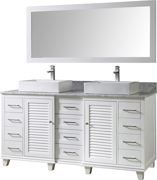 mirror decor for bathroom Direct Vanity White