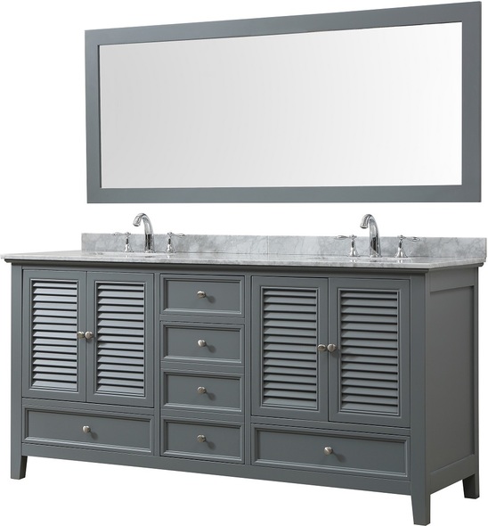 standing vanity mirror with storage Direct Vanity Gray