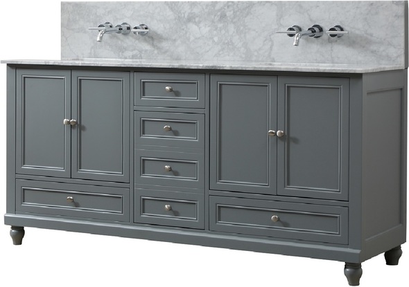 wooden bathroom cabinet Direct Vanity Gray Transitional
