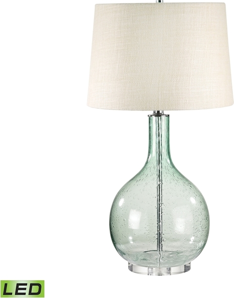 see through lamp ELK Home Table Lamp Table Lamps Green Transitional