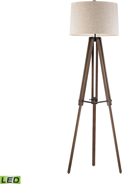 decorative light fittings ELK Home Floor Lamp Floor Lamps Oil Rubbed Bronze, Walnut Traditional