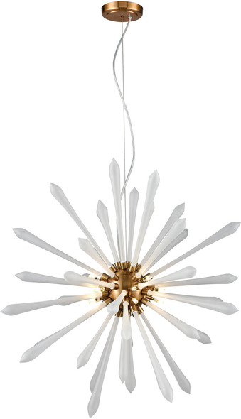 ELK Home Chandelier Chandelier Frosted Glass, Aged Brass Modern / Contemporary