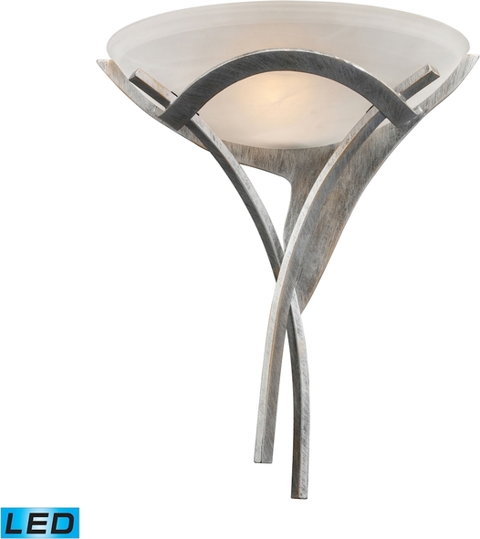 lamp wall hanging ELK Lighting Sconce Wall Sconces Tarnished Silver Transitional
