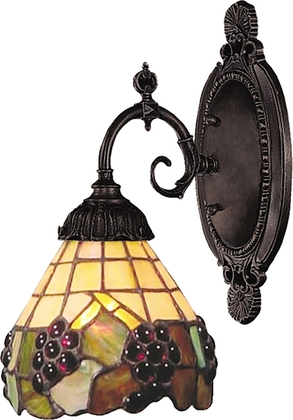installing wall mounted light fixture ELK Lighting Sconce Wall Sconces Tiffany Bronze Traditional