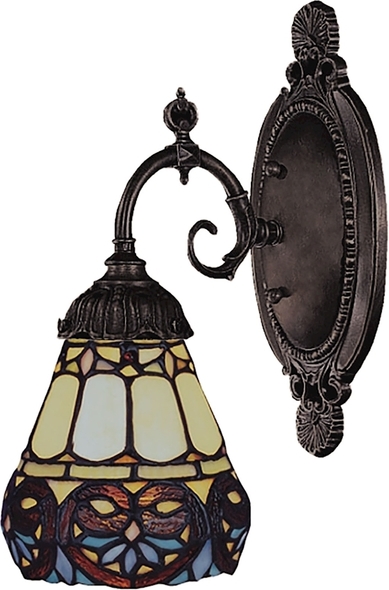 wall with light ELK Lighting Sconce Tiffany Bronze Traditional